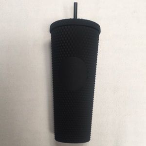 NEW Starbucks Matte Black Soft-Touch Cold Cup 24oz